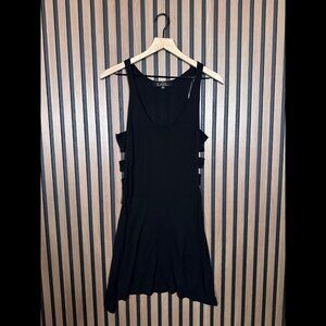 Kain Label Tank Dress OS Womens Black Cut Out Ragdoll Micromodal Stretch